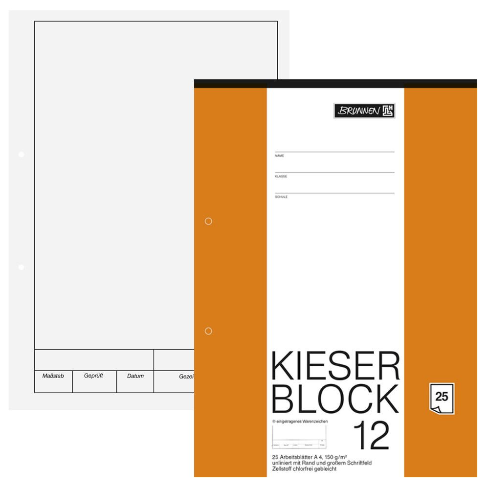 BRUNNEN Arbeitsblock DIN A4 blanko