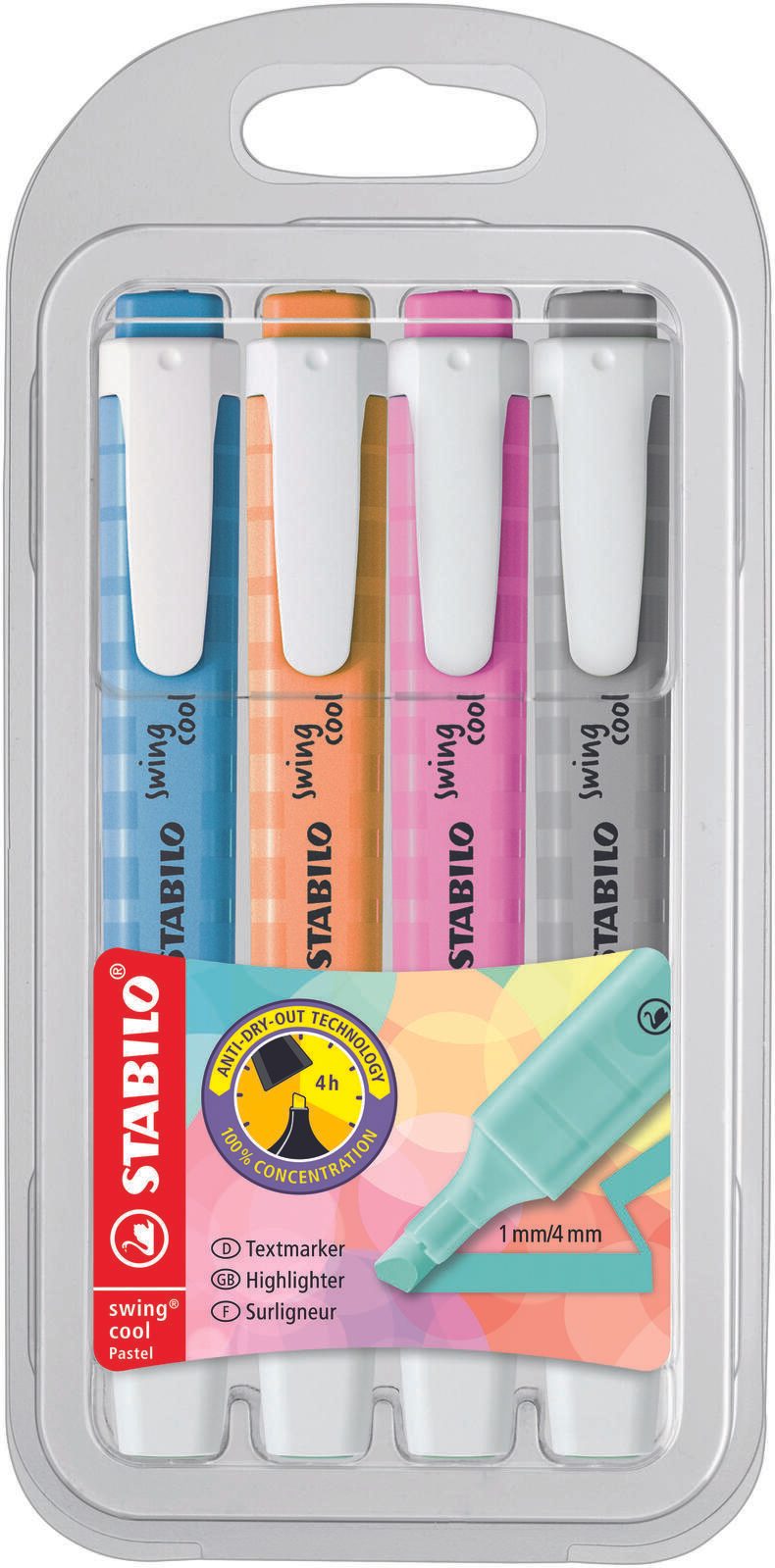 STABILO Swing Cool Textmarker Mehrfarbig