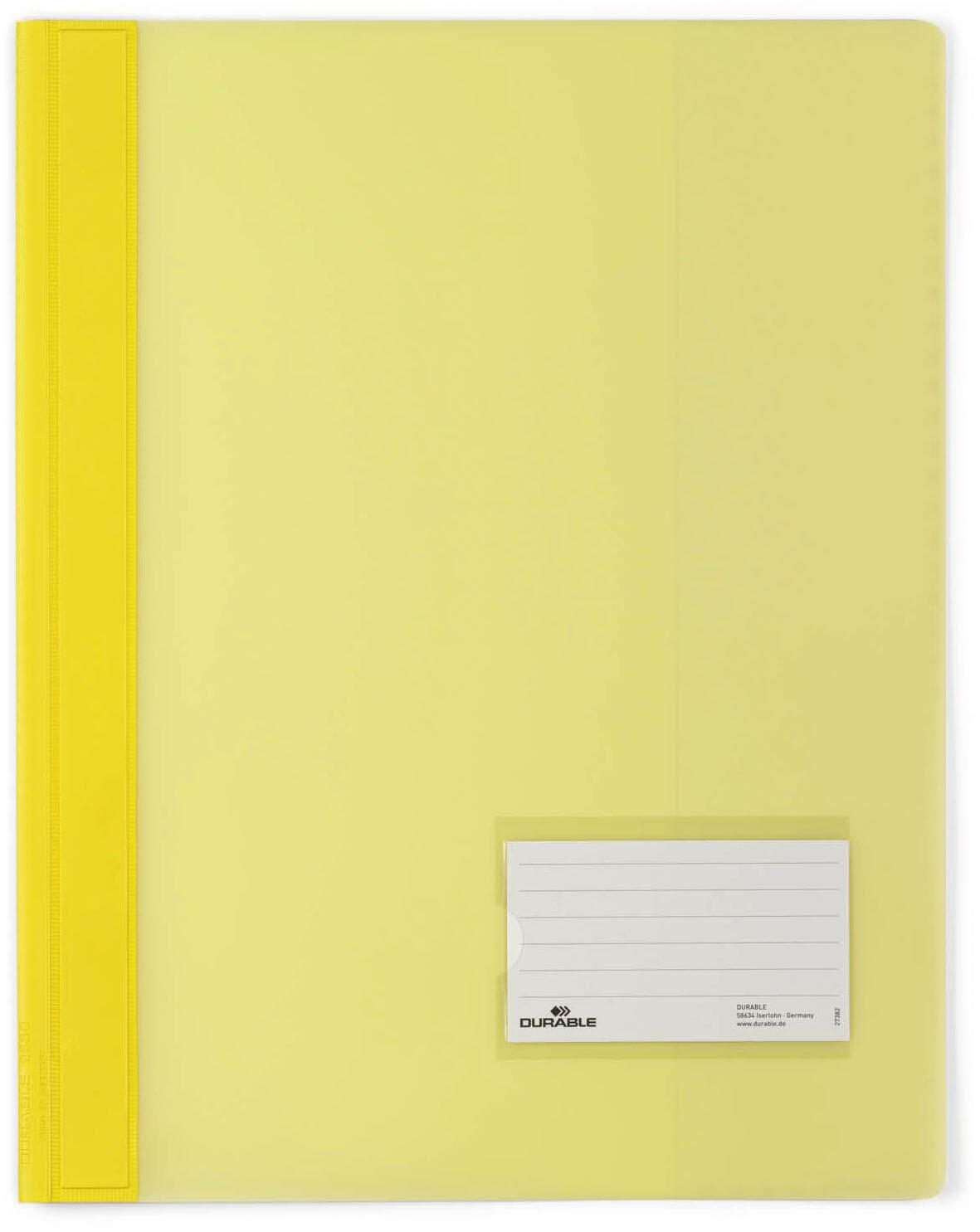 DURABLE Schnellhefter DIN A4 überbreit PVC gelb