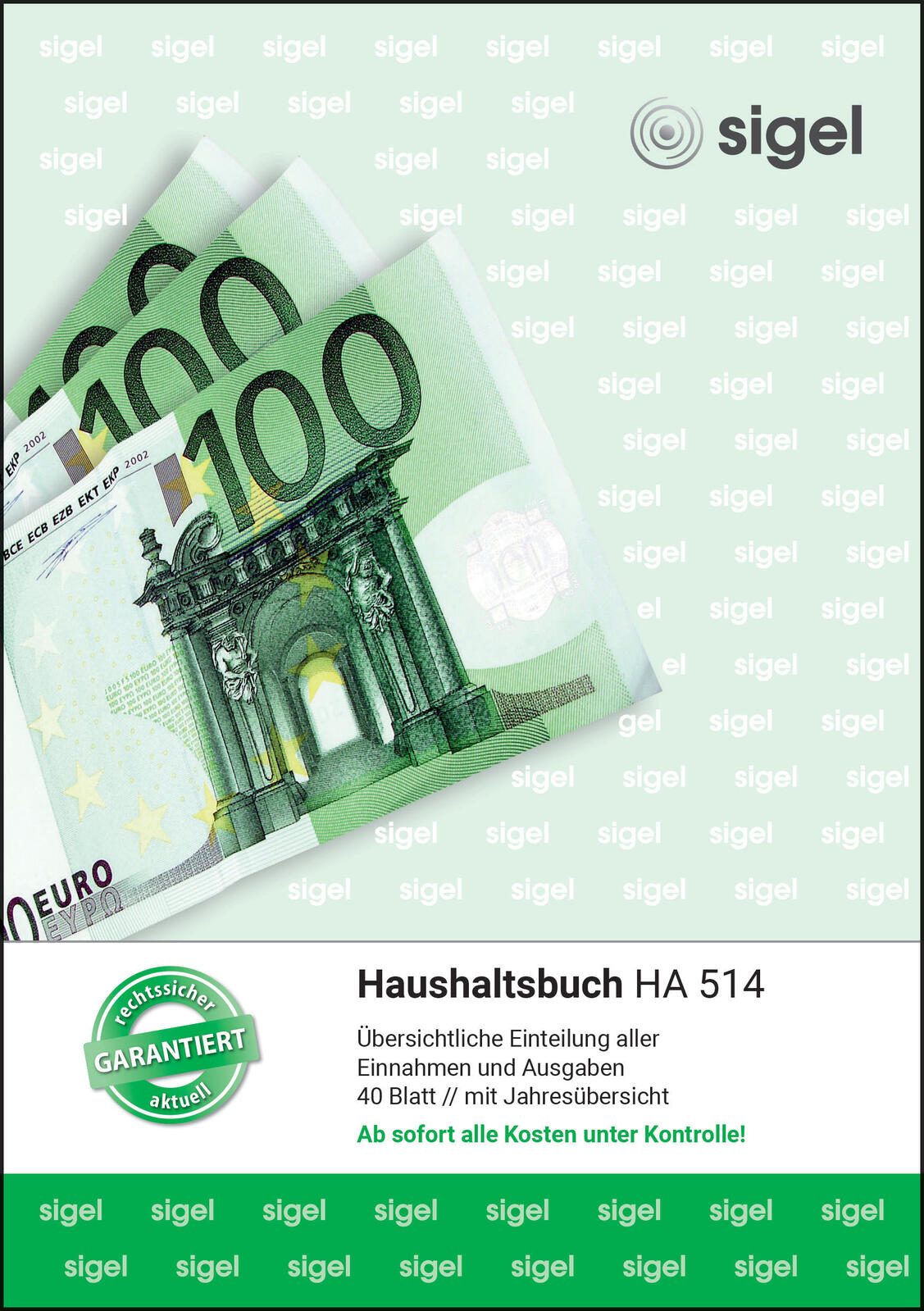 SIGEL Formularbuch Haushaltsbuch DIN A5 40 Seiten