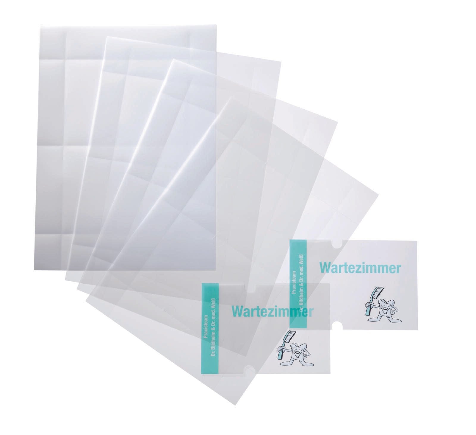 DURABLE Einsteckfolien für Türschilder 14,8 x 14,8 cm