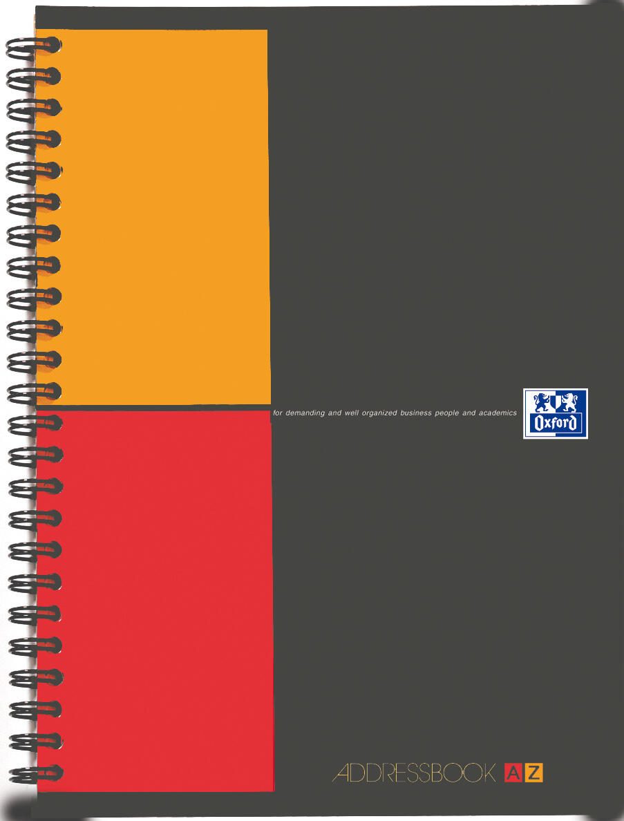 OXFORD Adressbuch anthrazit