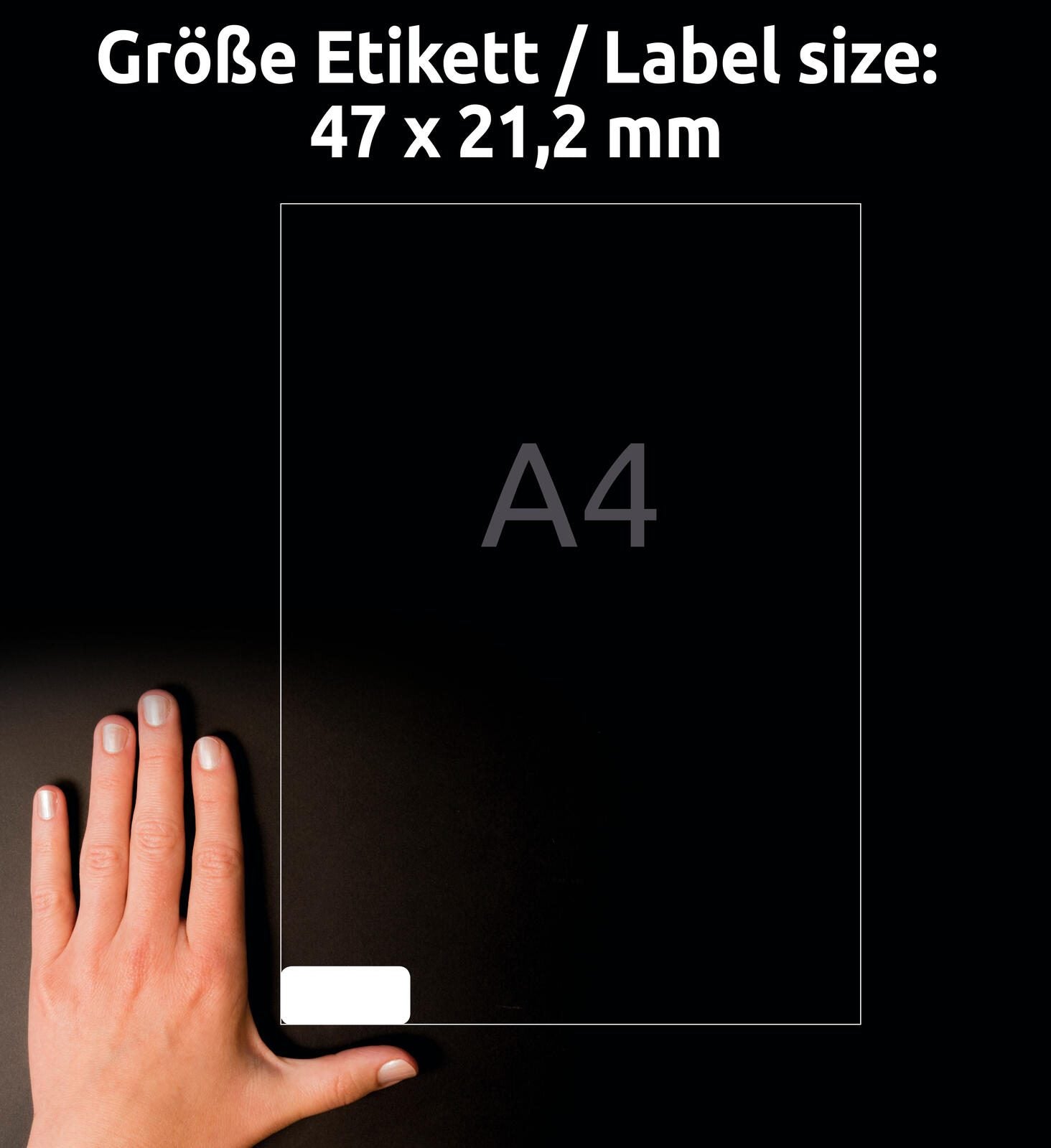 AVERY Zweckform resistente Folienetiketten 45,7 x 21,2 mm