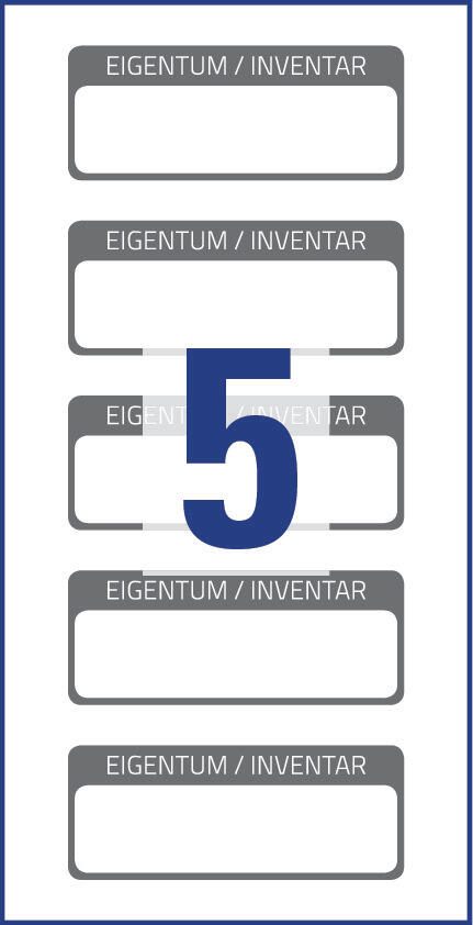 AVERY Zweckform Inventaretiketten 50,0 x 20,0 mm