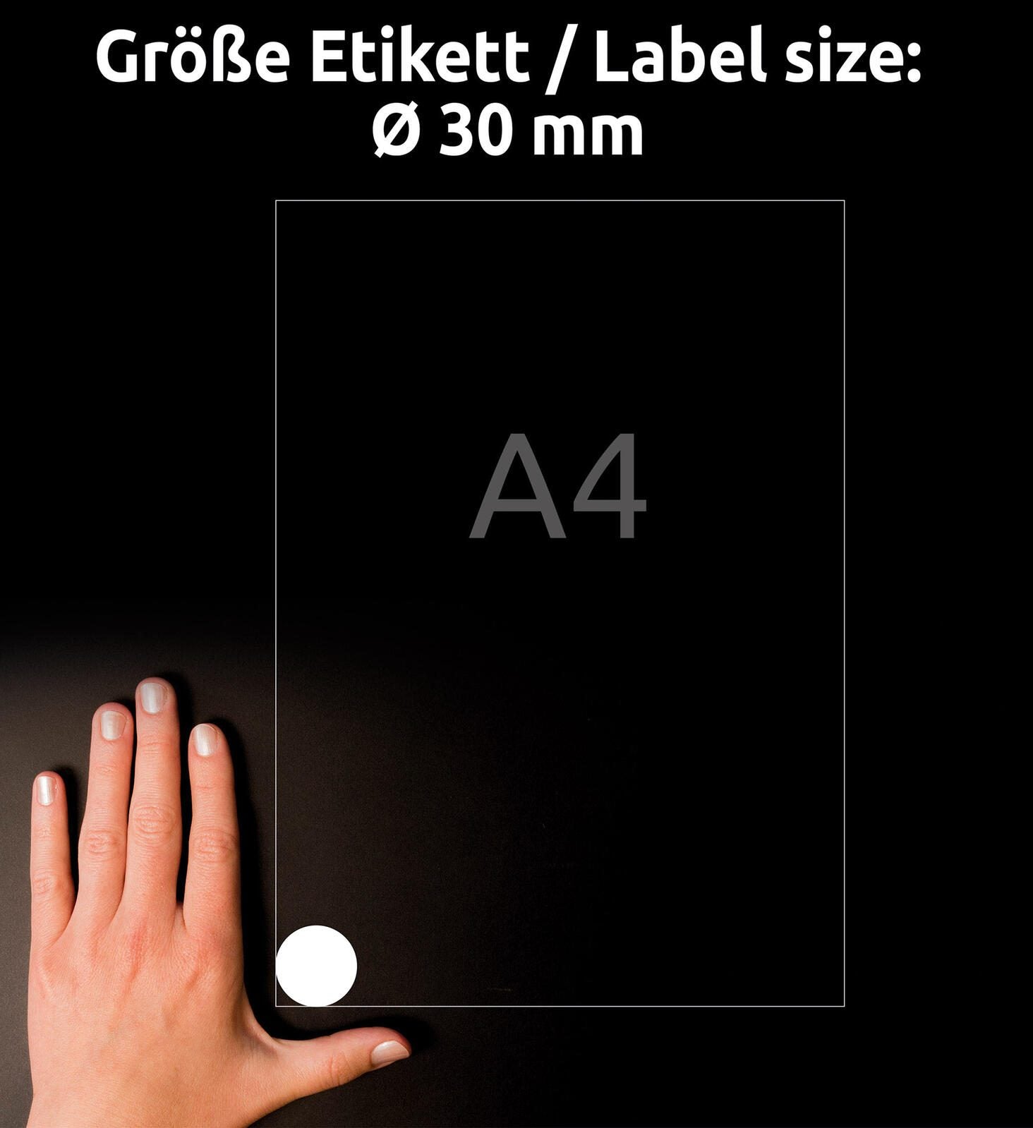 AVERY Zweckform Prüfplaketten 30,0 x 30,0 mm