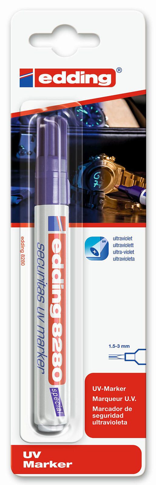 edding UV-Marker 1.5 - 3.0 mm farblos