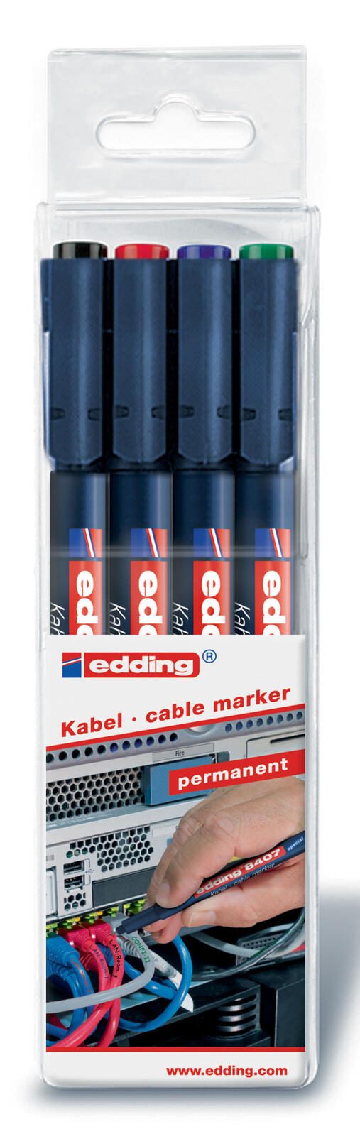 edding Kabelmarker 0.3 mm Mehrfarbig