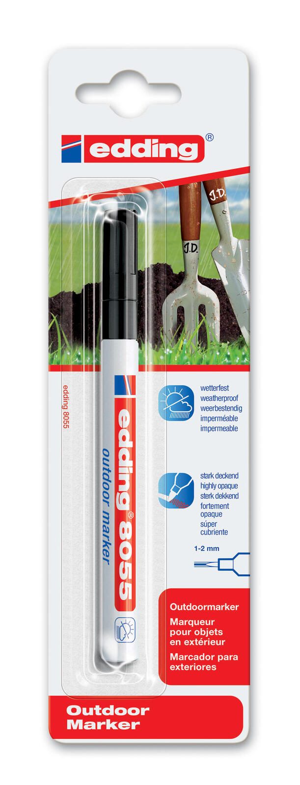 edding 8055 Lackmarker 1.0 - 2.0 mm Schwarz