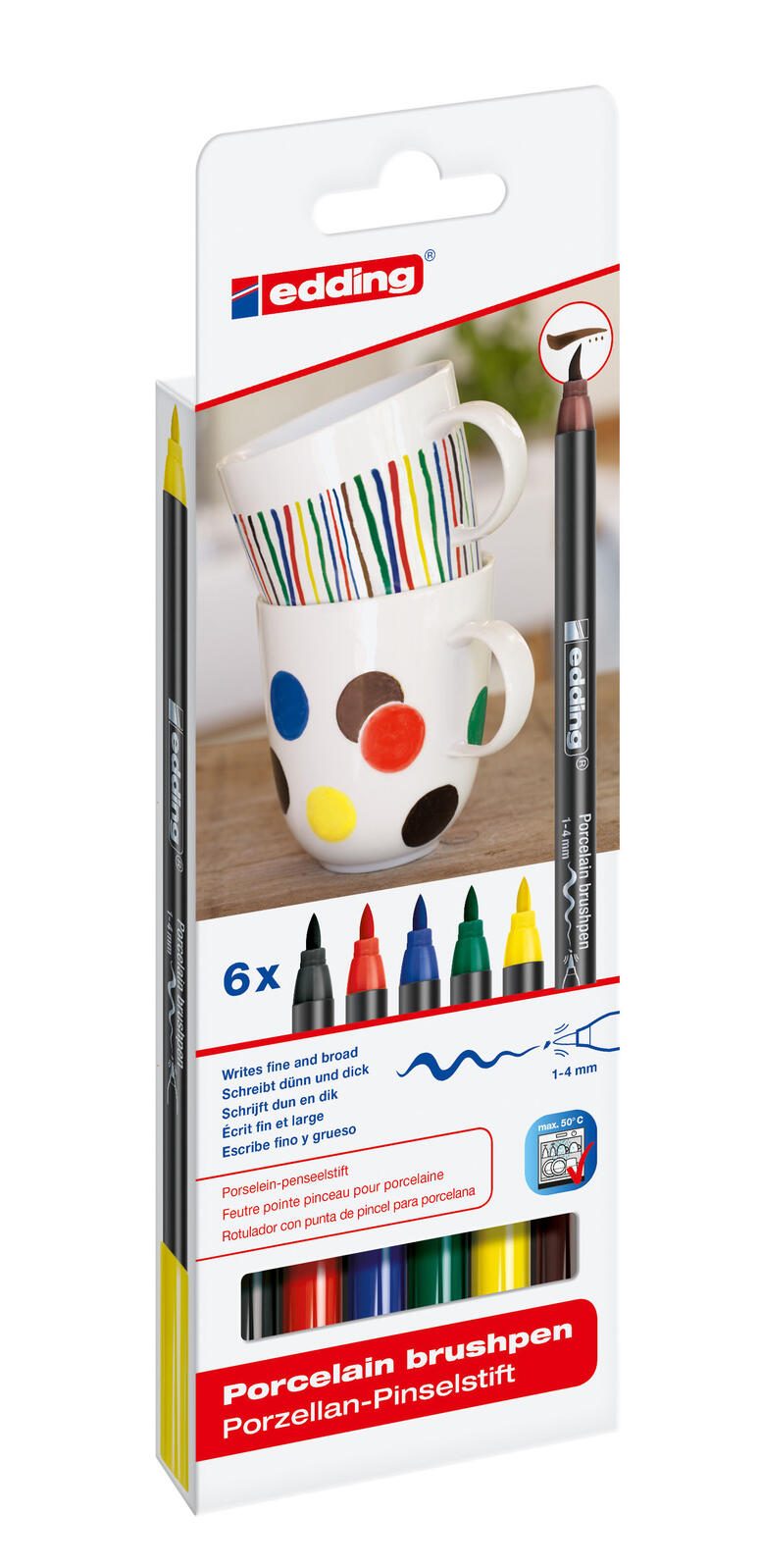 edding Family Porzellanstifte 1.0 - 4.0 mm Mehrfarbig