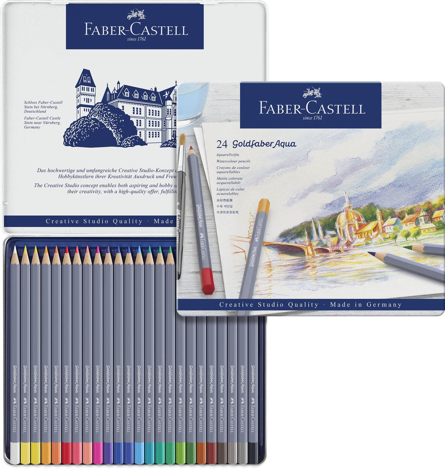 FABER-CASTELL Aquarellstifte Mehrfarbig