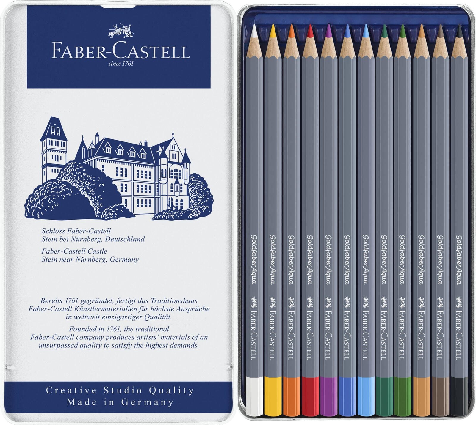 FABER-CASTELL Aquarellstifte Mehrfarbig