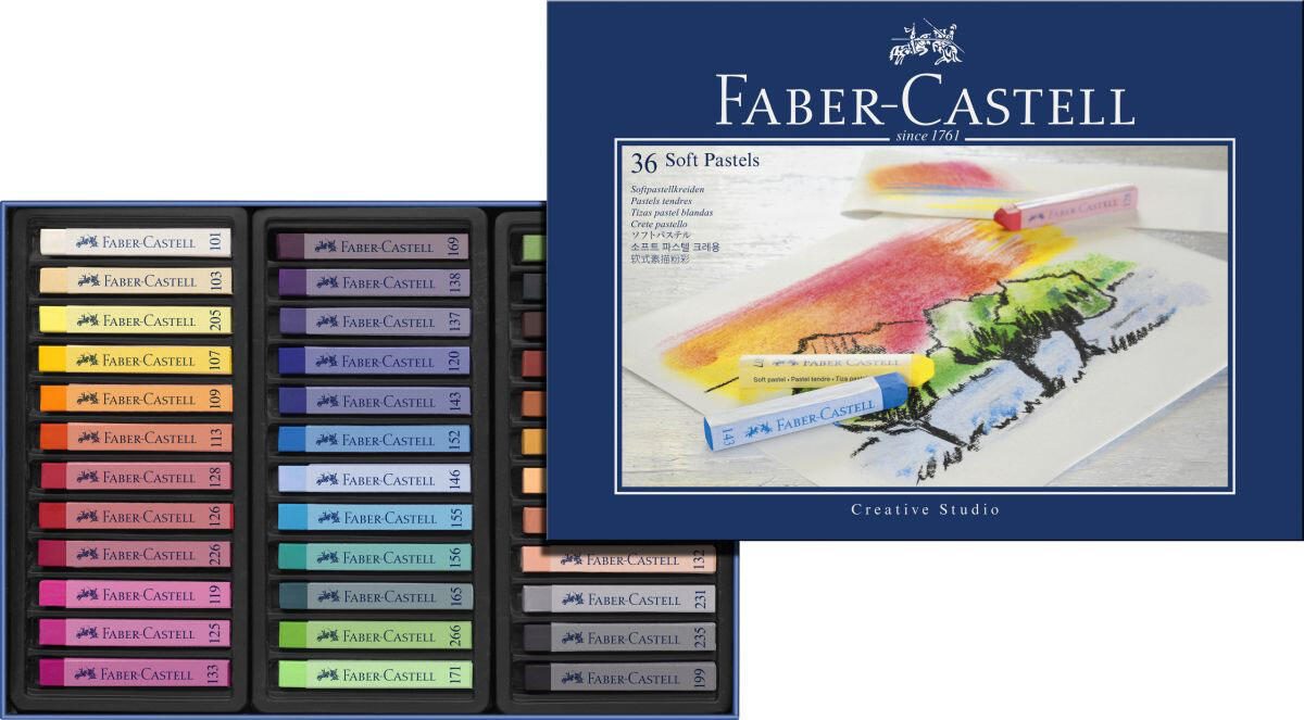 FABER-CASTELL Pastellkreide Mehrfarbig