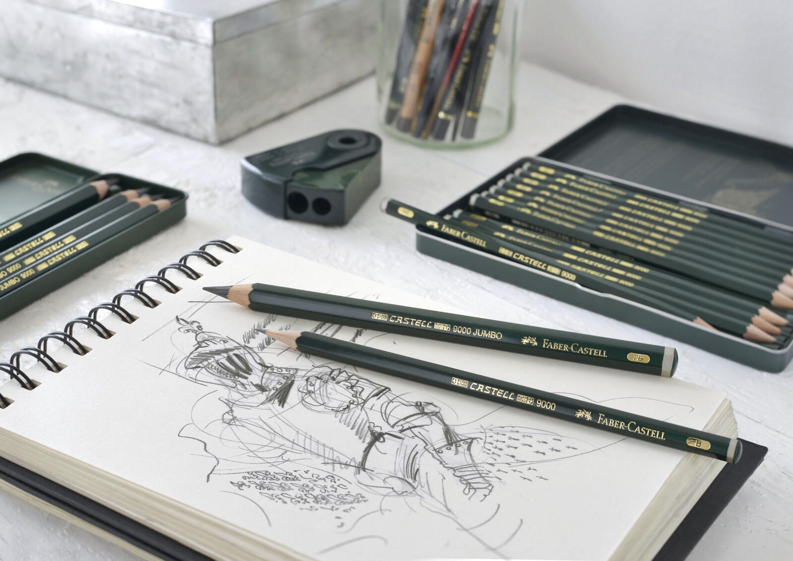 FABER-CASTELL Bleistift-Set 9000 Art Set 8B-2H