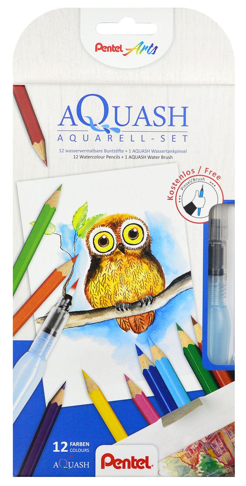 Pentel Aquarellstifte Mehrfarbig