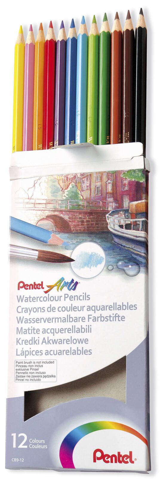 Pentel Aquarellstifte Mehrfarbig