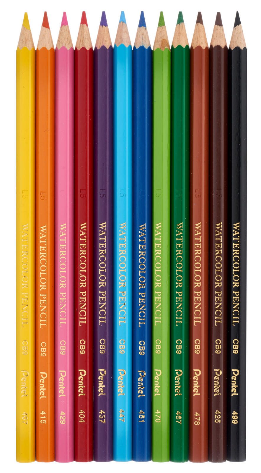 Pentel Aquarellstifte Mehrfarbig