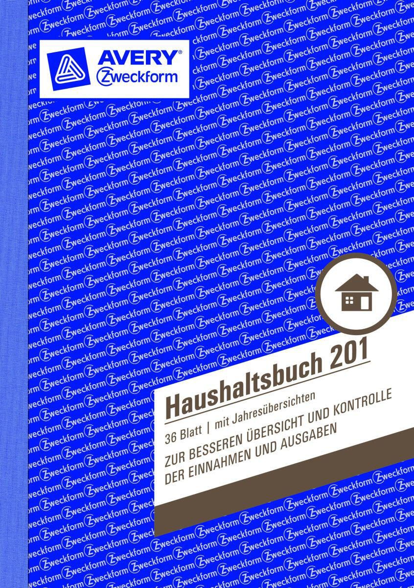 AVERY Zweckform Formularbuch Haushaltsbuch DIN A5 1x 36 Seiten