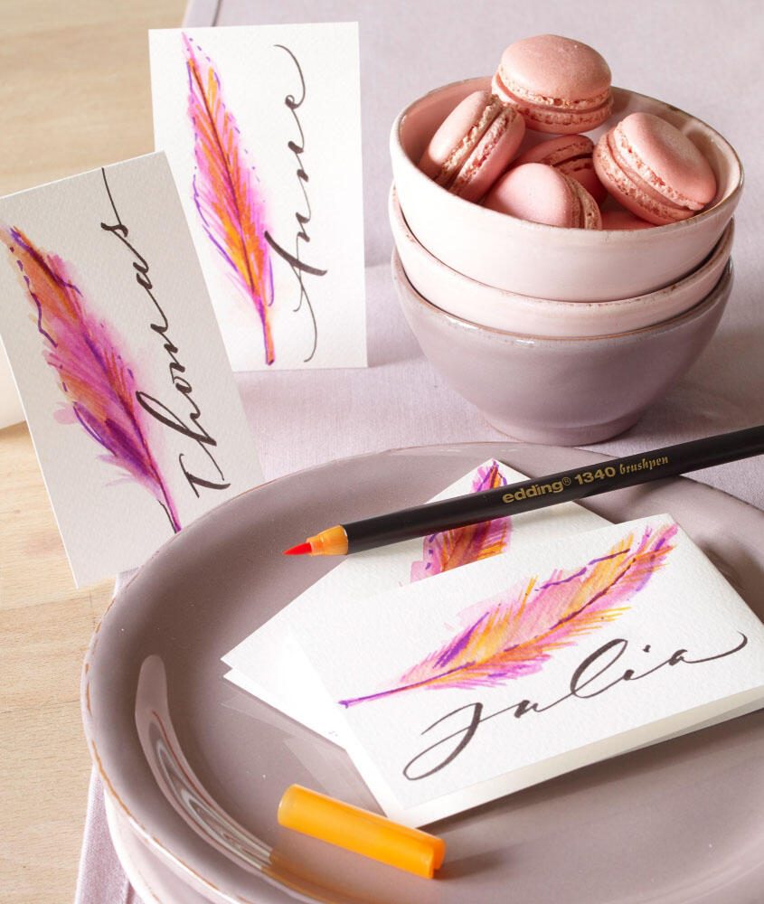 edding Brush-Pens Mehrfarbig 0.8 + 3.3 mm