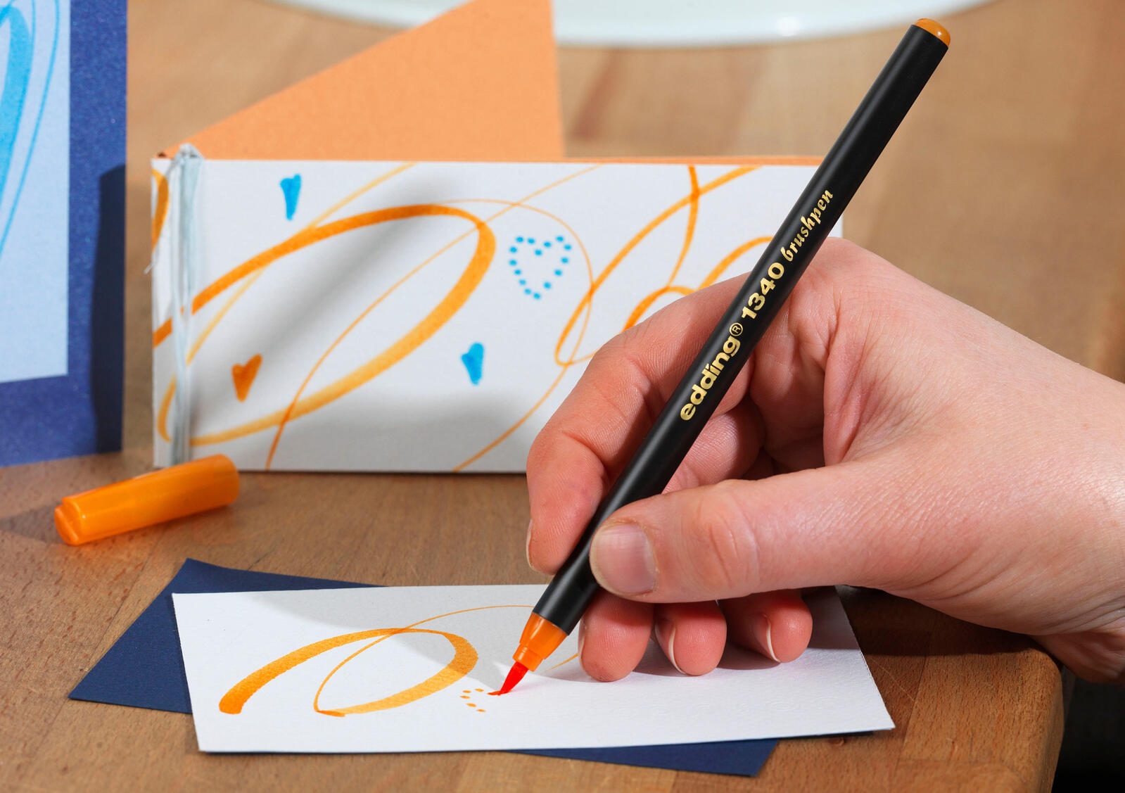 edding Brush-Pens Mehrfarbig 0.8 + 3.3 mm