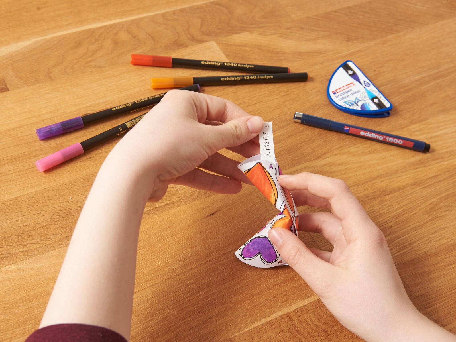 edding Brush-Pens Mehrfarbig 0.8 + 3.3 mm