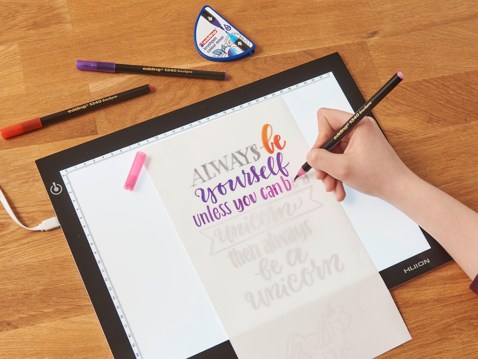 edding Brush-Pens Mehrfarbig 0.8 + 3.3 mm