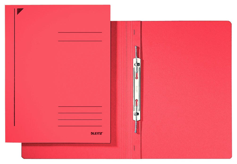 LEITZ Spiralhefter DIN A4 Colorspankarton rot