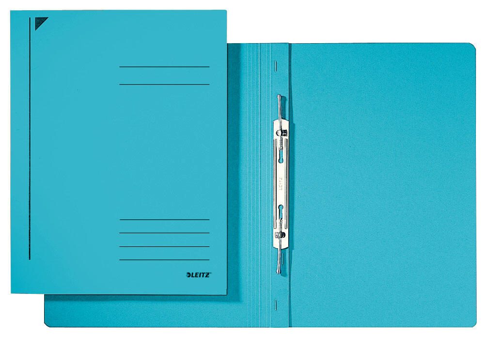 LEITZ Spiralhefter DIN A4 Colorspankarton blau