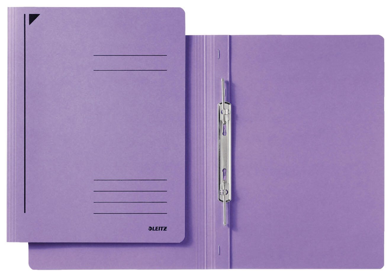 LEITZ Spiralhefter DIN A4 Colorspankarton violett