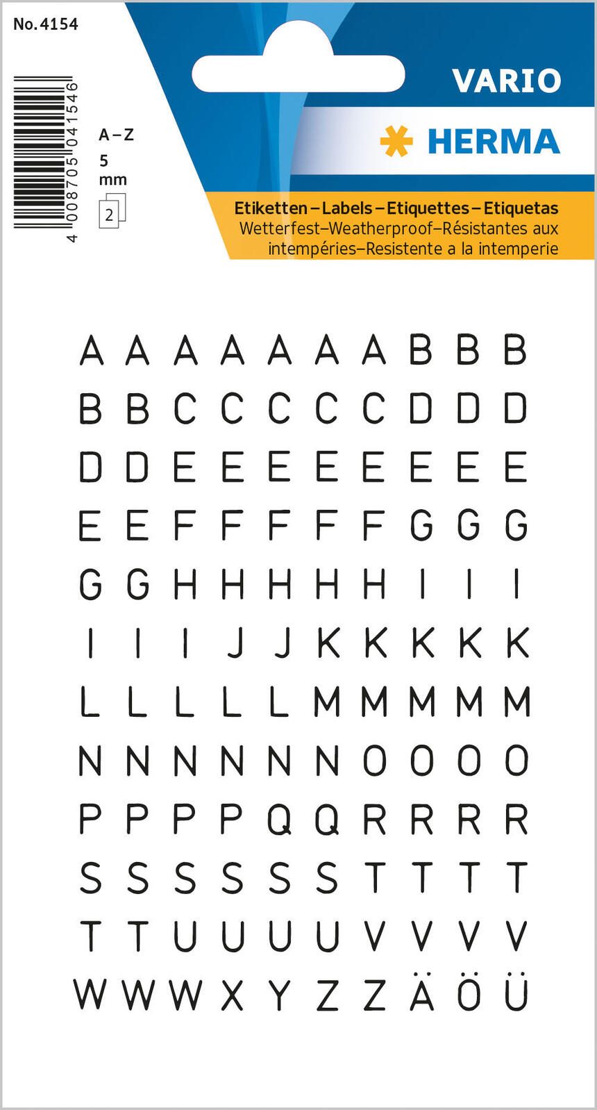HERMA Klebebuchstaben Buchstaben A-Z