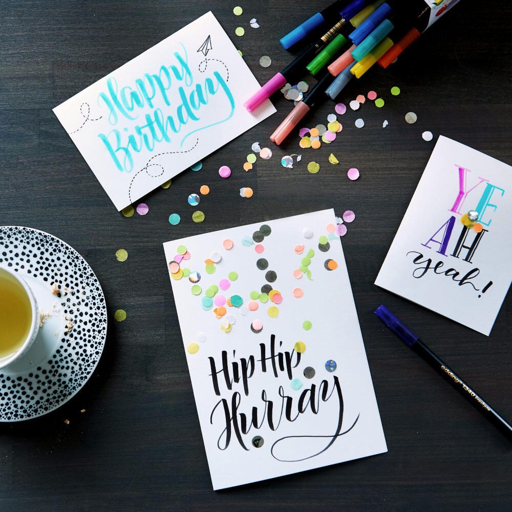 edding Brush-Pens Mehrfarbig 0.8 + 3.3 mm