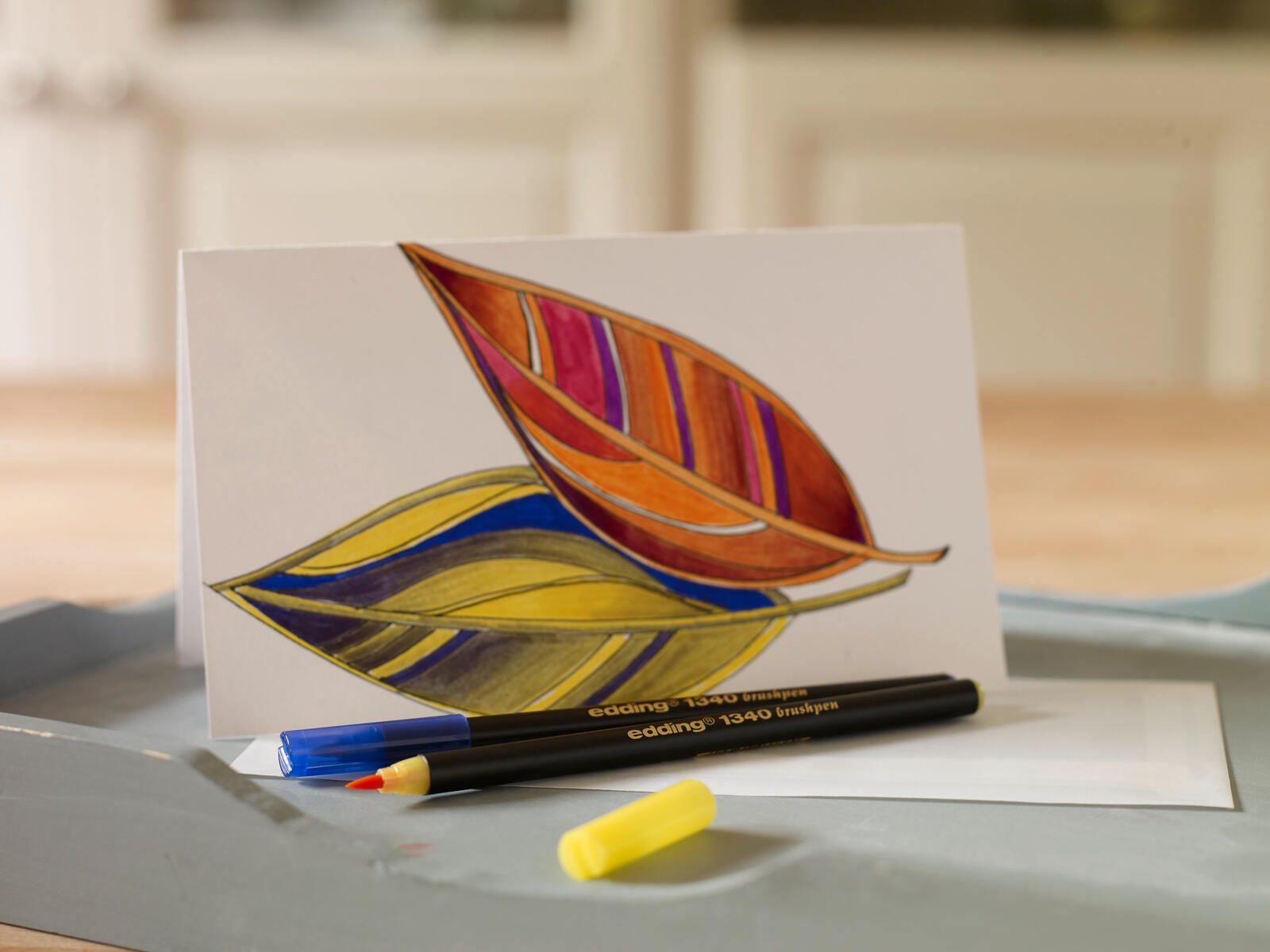 edding Brush-Pens Mehrfarbig 0.8 + 3.3 mm