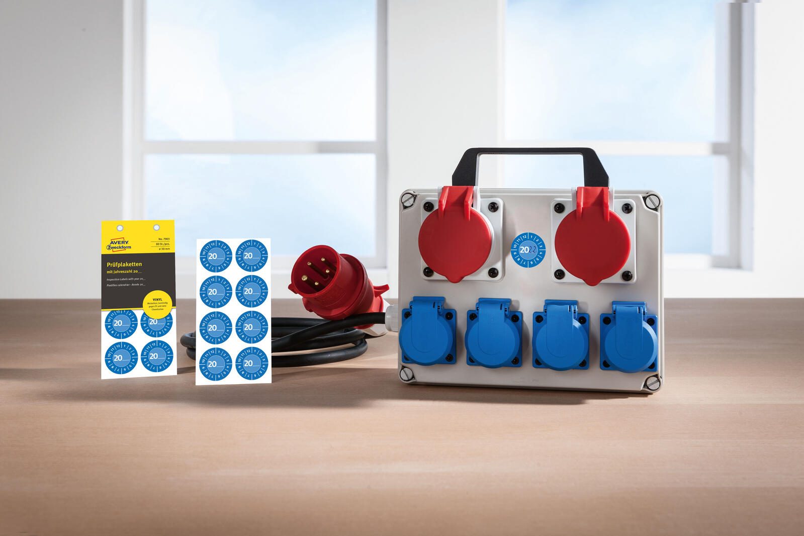 AVERY Zweckform Prüfplaketten 30,0 x 30,0 mm