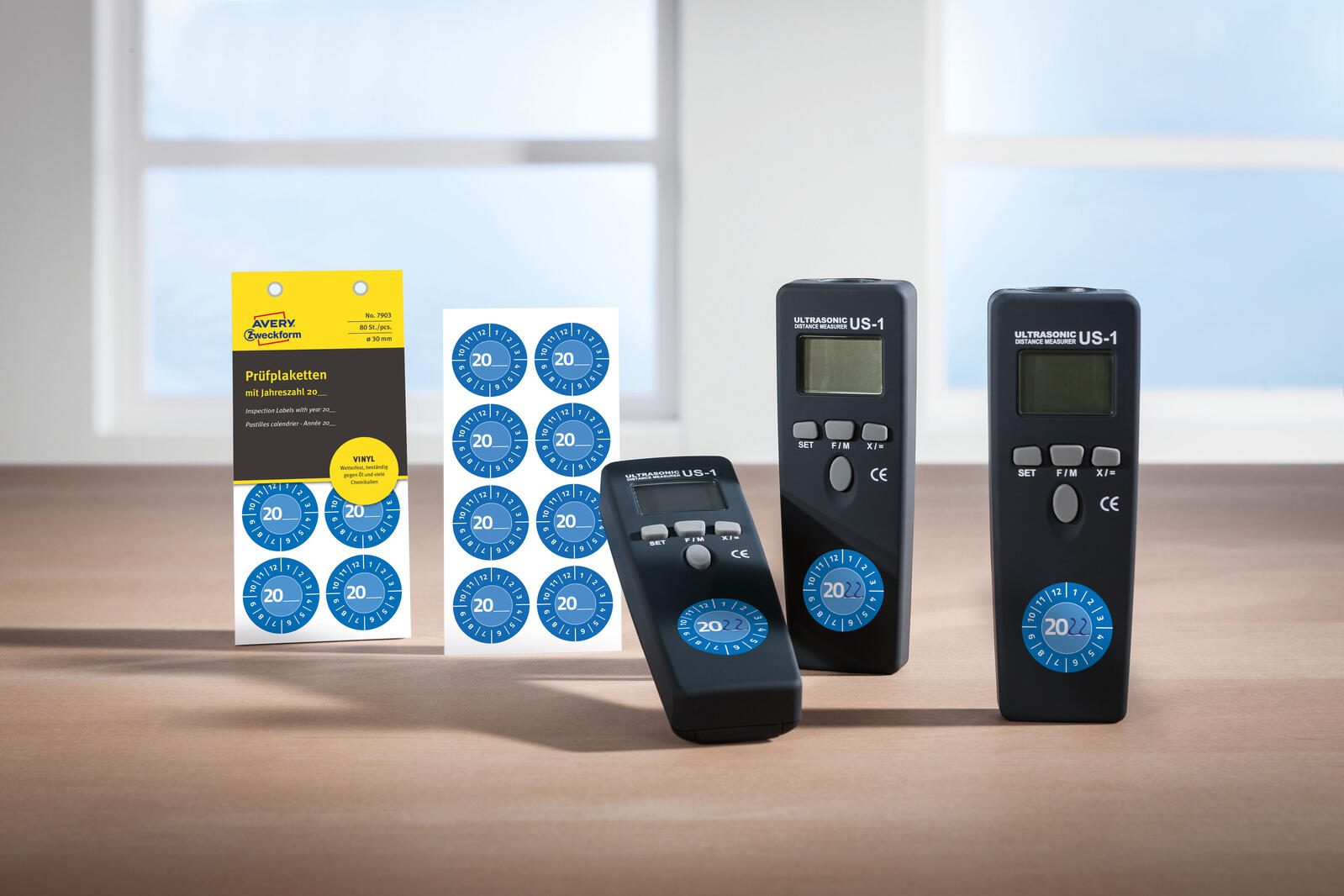 AVERY Zweckform Prüfplaketten 30,0 x 30,0 mm