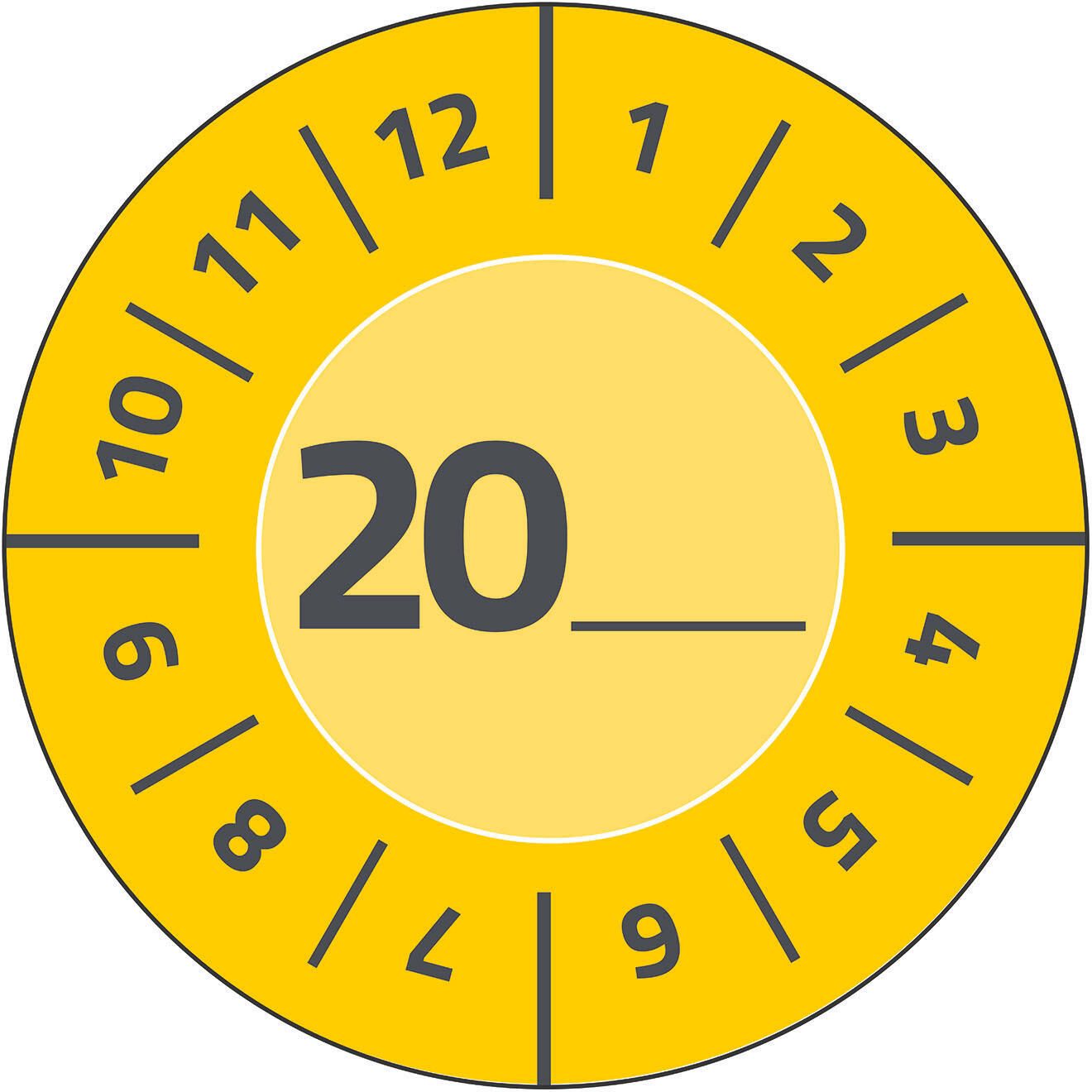 AVERY Zweckform Prüfplaketten 30,0 x 30,0 mm