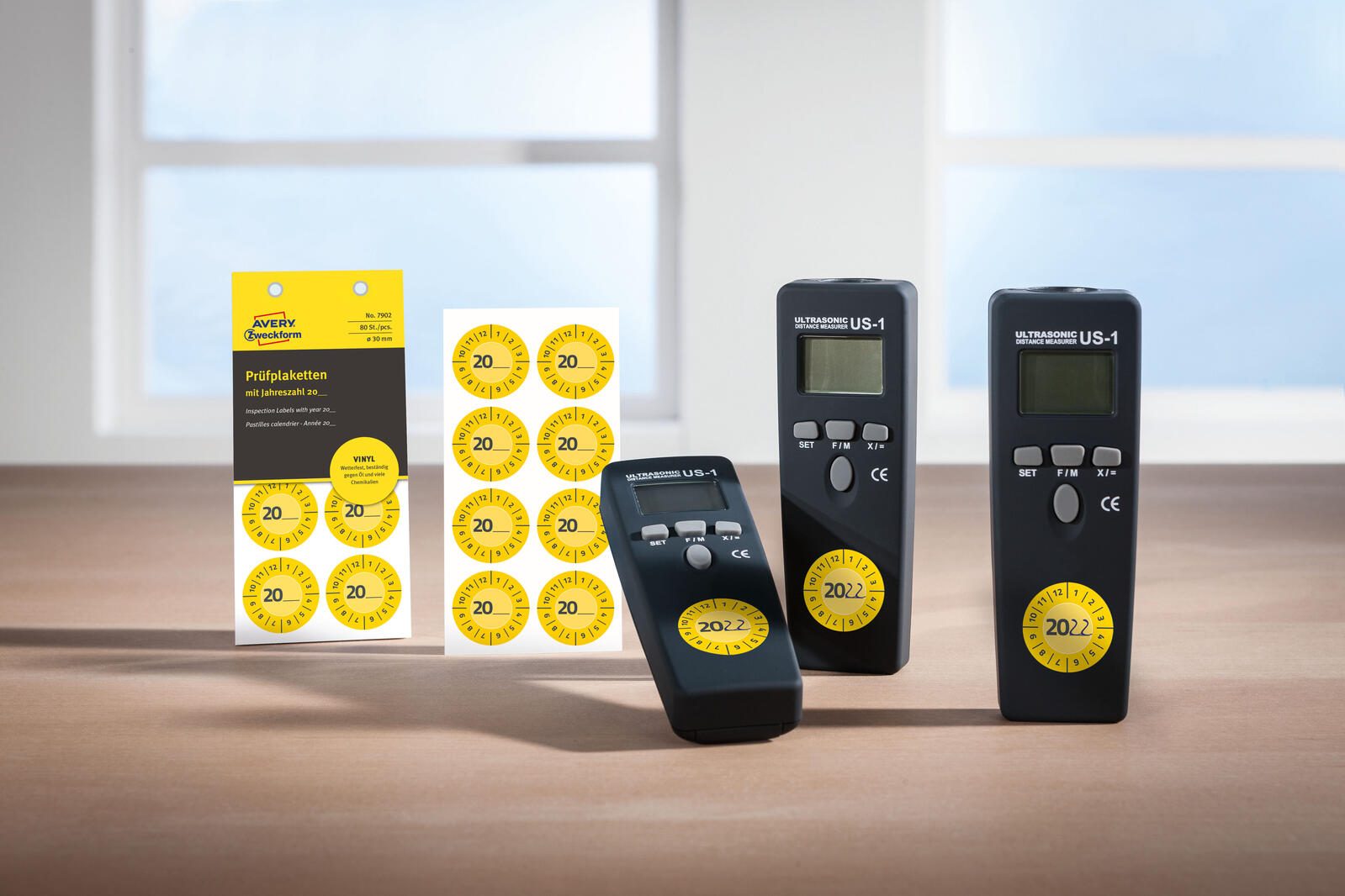 AVERY Zweckform Prüfplaketten 30,0 x 30,0 mm