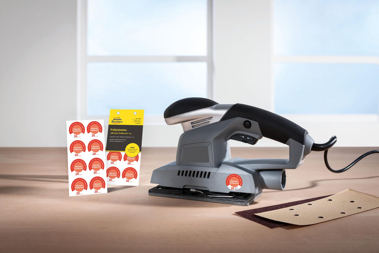 AVERY Zweckform Prüfplaketten 30,0 x 30,0 mm