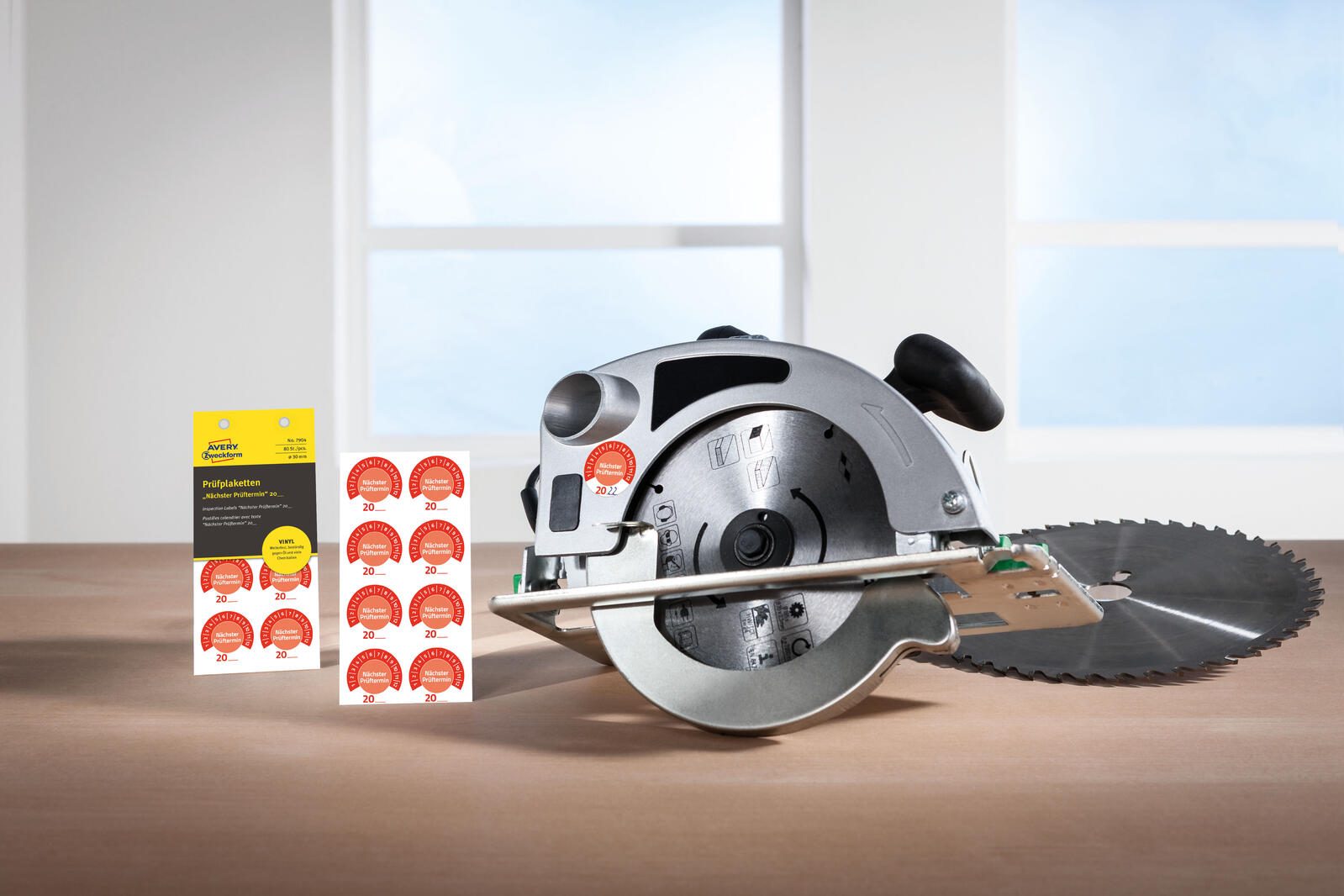 AVERY Zweckform Prüfplaketten 30,0 x 30,0 mm