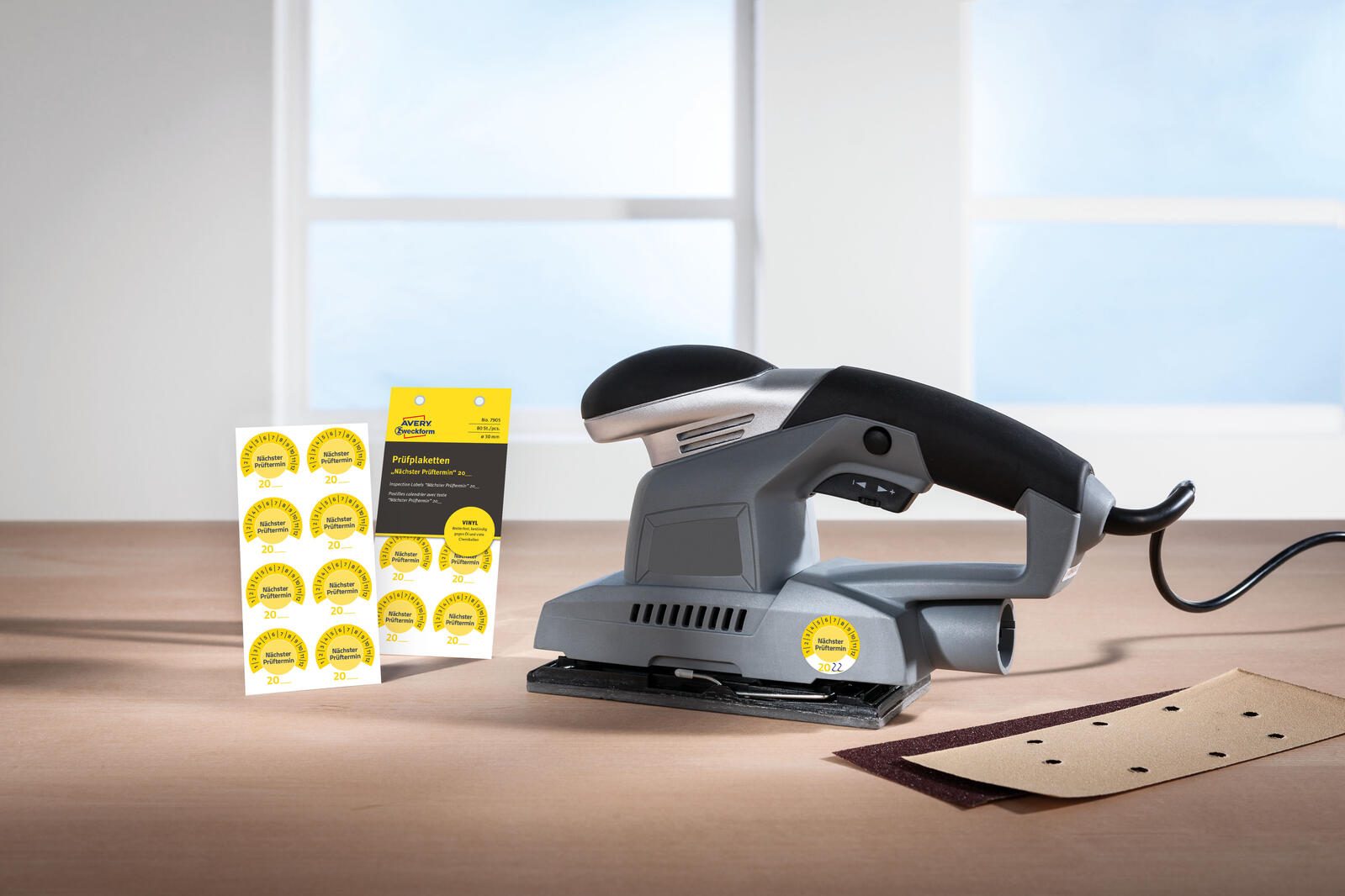 AVERY Zweckform Prüfplaketten 30,0 x 30,0 mm