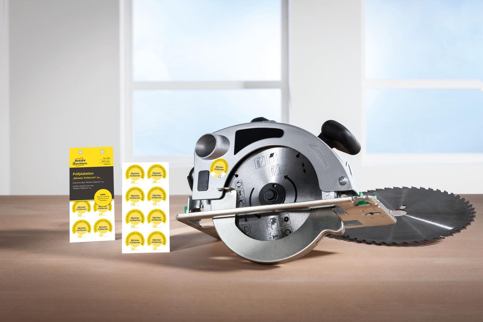 AVERY Zweckform Prüfplaketten 30,0 x 30,0 mm