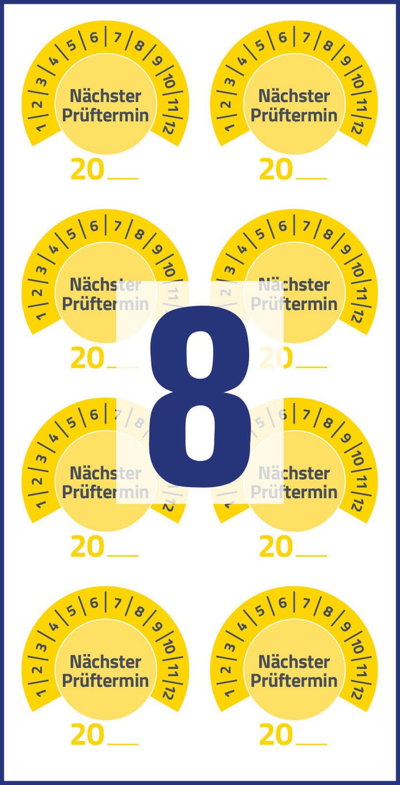 AVERY Zweckform Prüfplaketten 30,0 x 30,0 mm