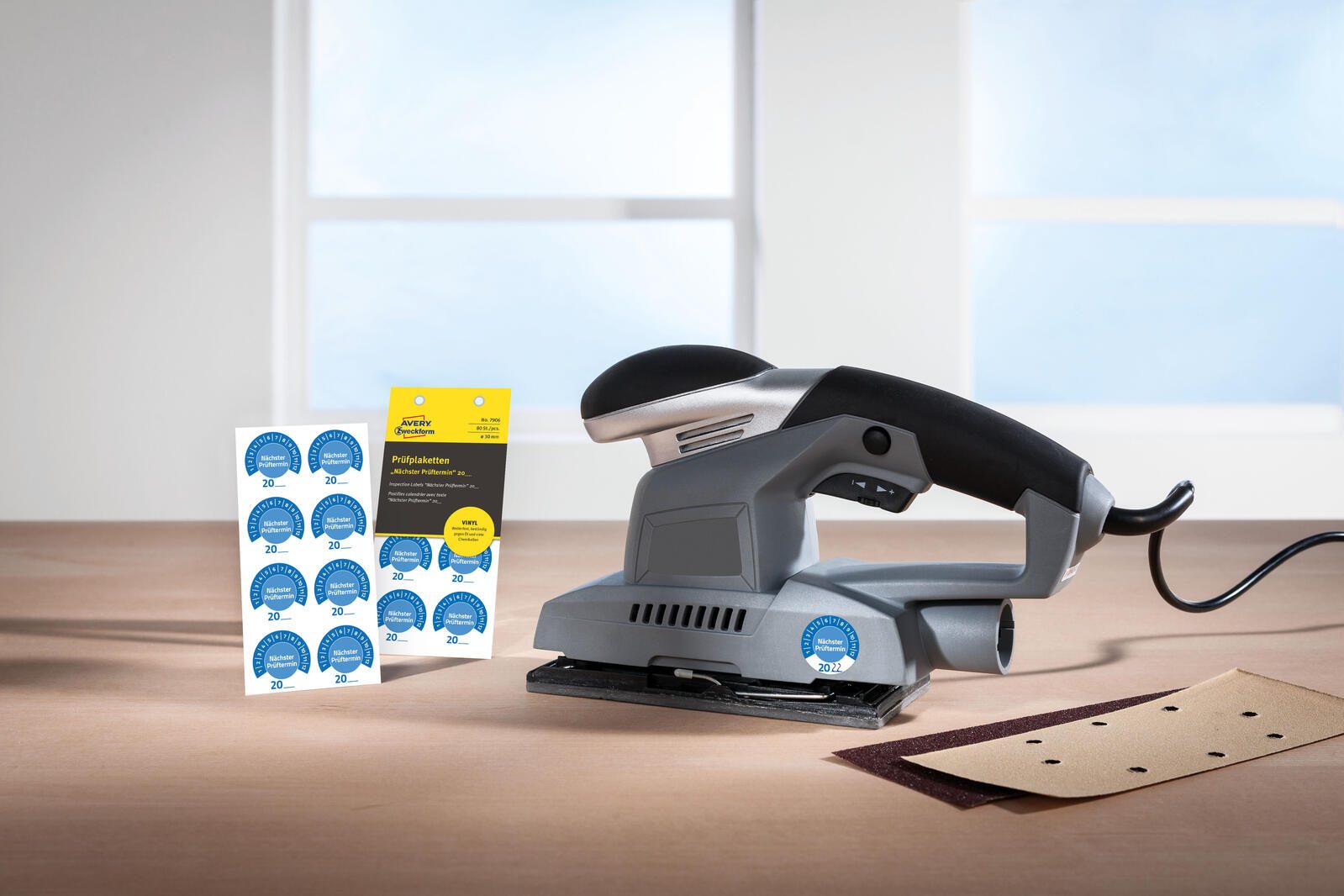 AVERY Zweckform Prüfplaketten 30,0 x 30,0 mm