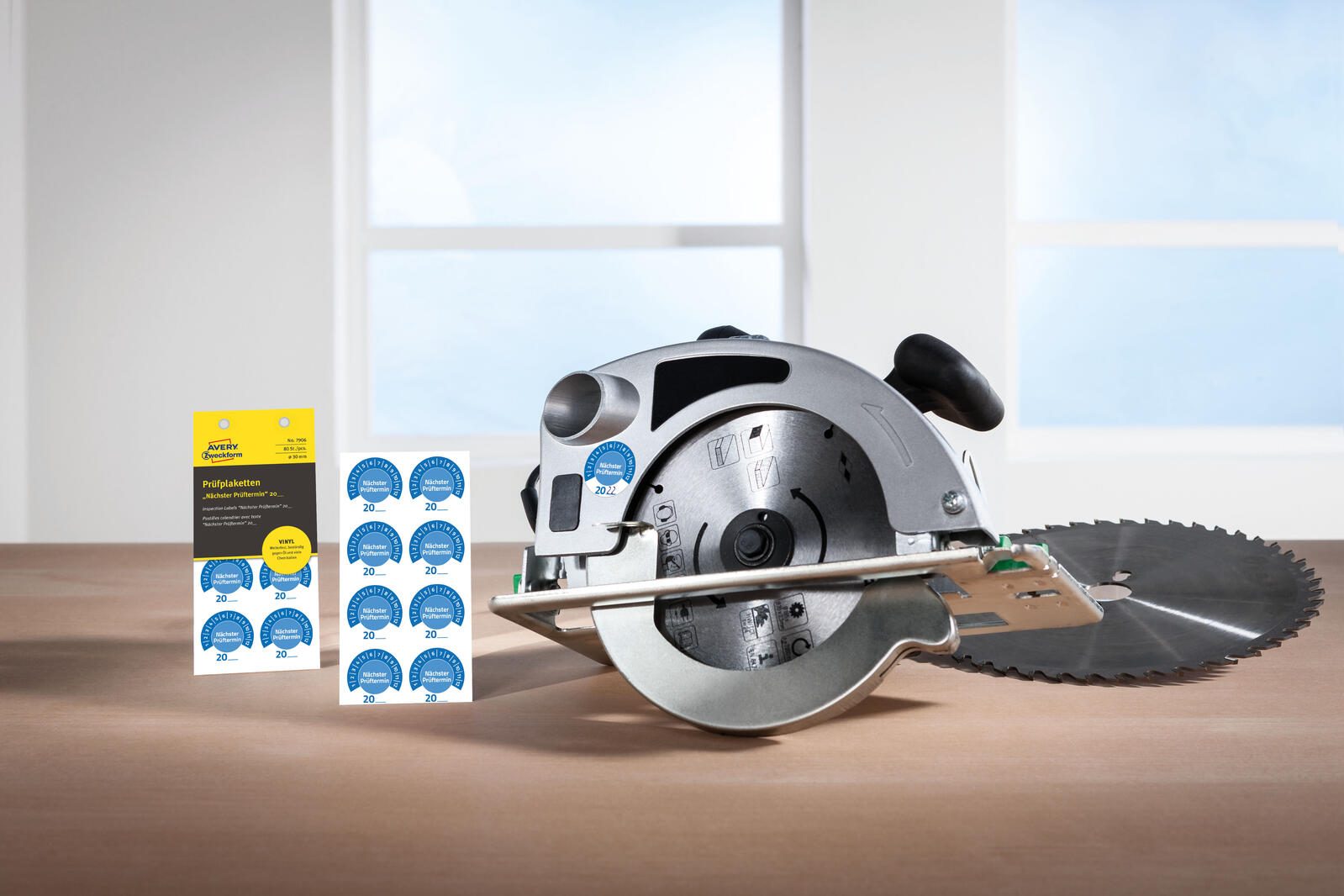 AVERY Zweckform Prüfplaketten 30,0 x 30,0 mm