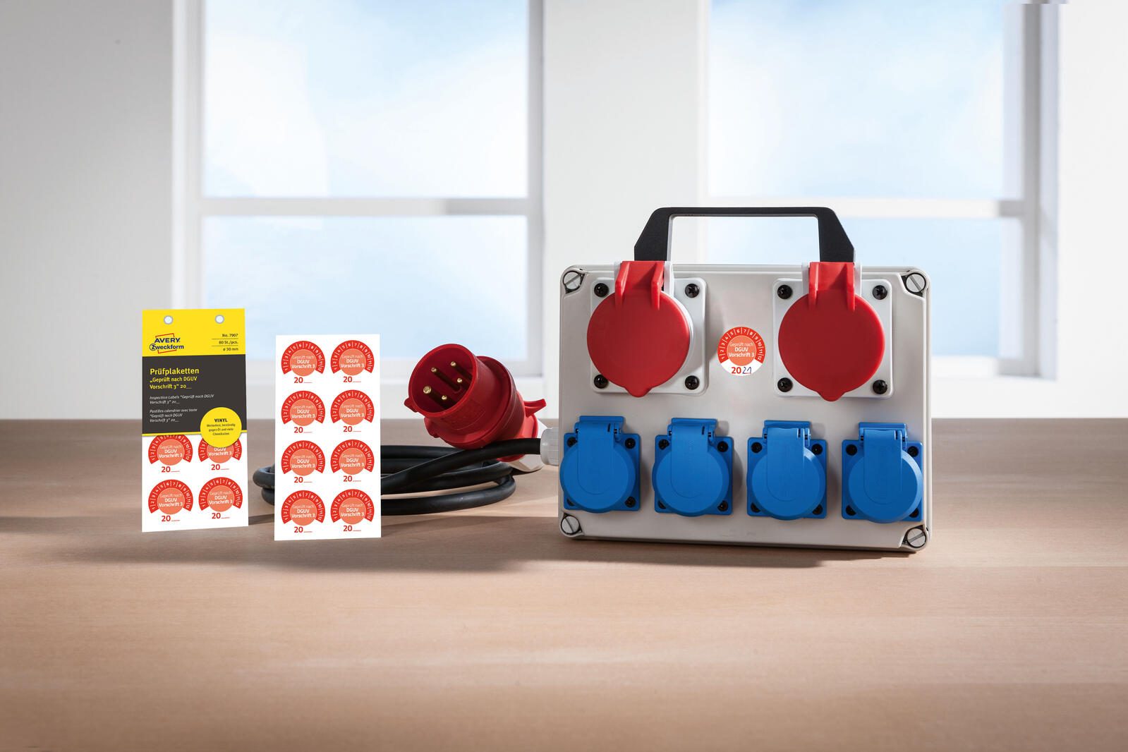 AVERY Zweckform Prüfplaketten 30,0 x 30,0 mm