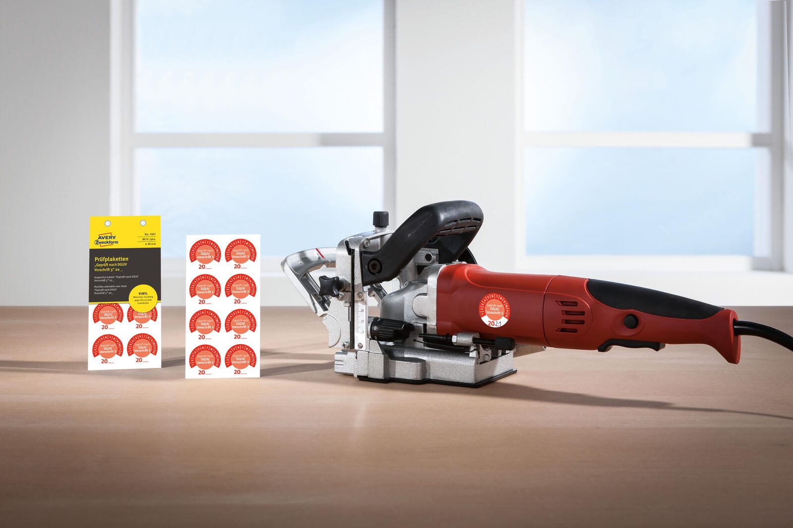 AVERY Zweckform Prüfplaketten 30,0 x 30,0 mm