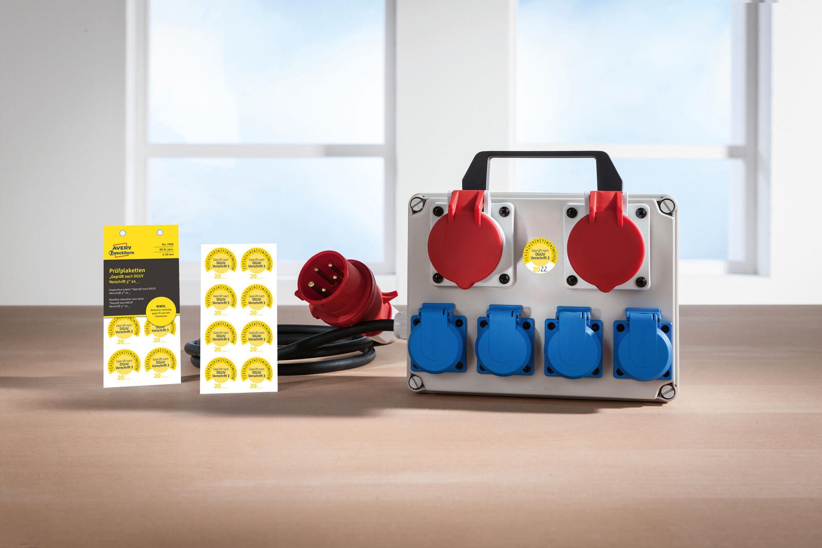 AVERY Zweckform Prüfplaketten 30,0 x 30,0 mm