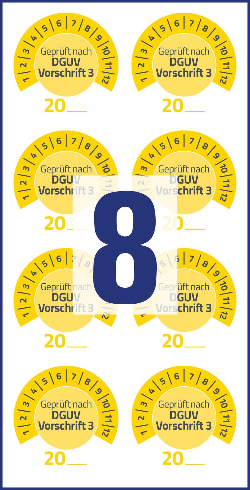 AVERY Zweckform Prüfplaketten 30,0 x 30,0 mm