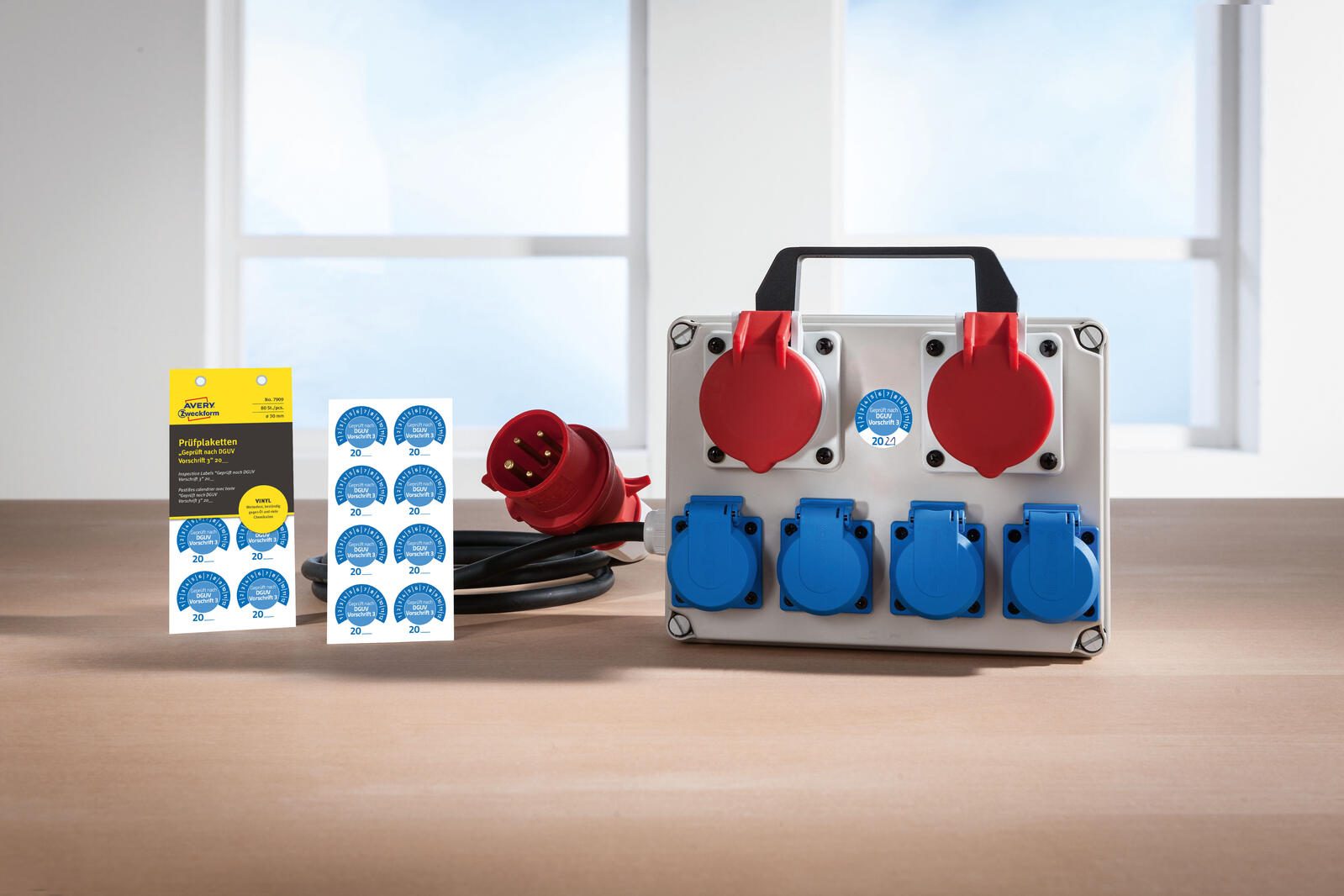 AVERY Zweckform Prüfplaketten 30,0 x 30,0 mm