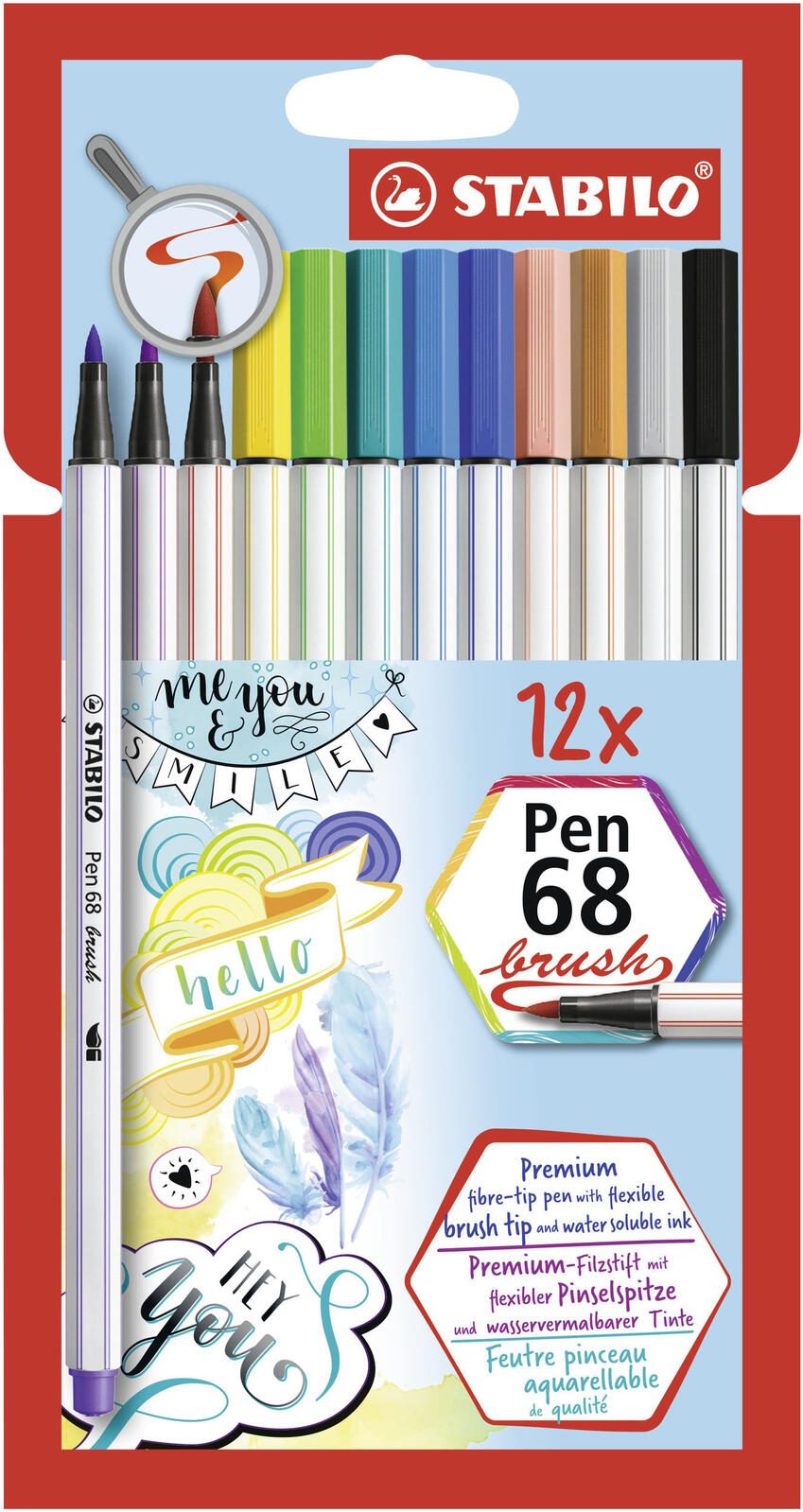 STABILO Brush-Pens Mehrfarbig