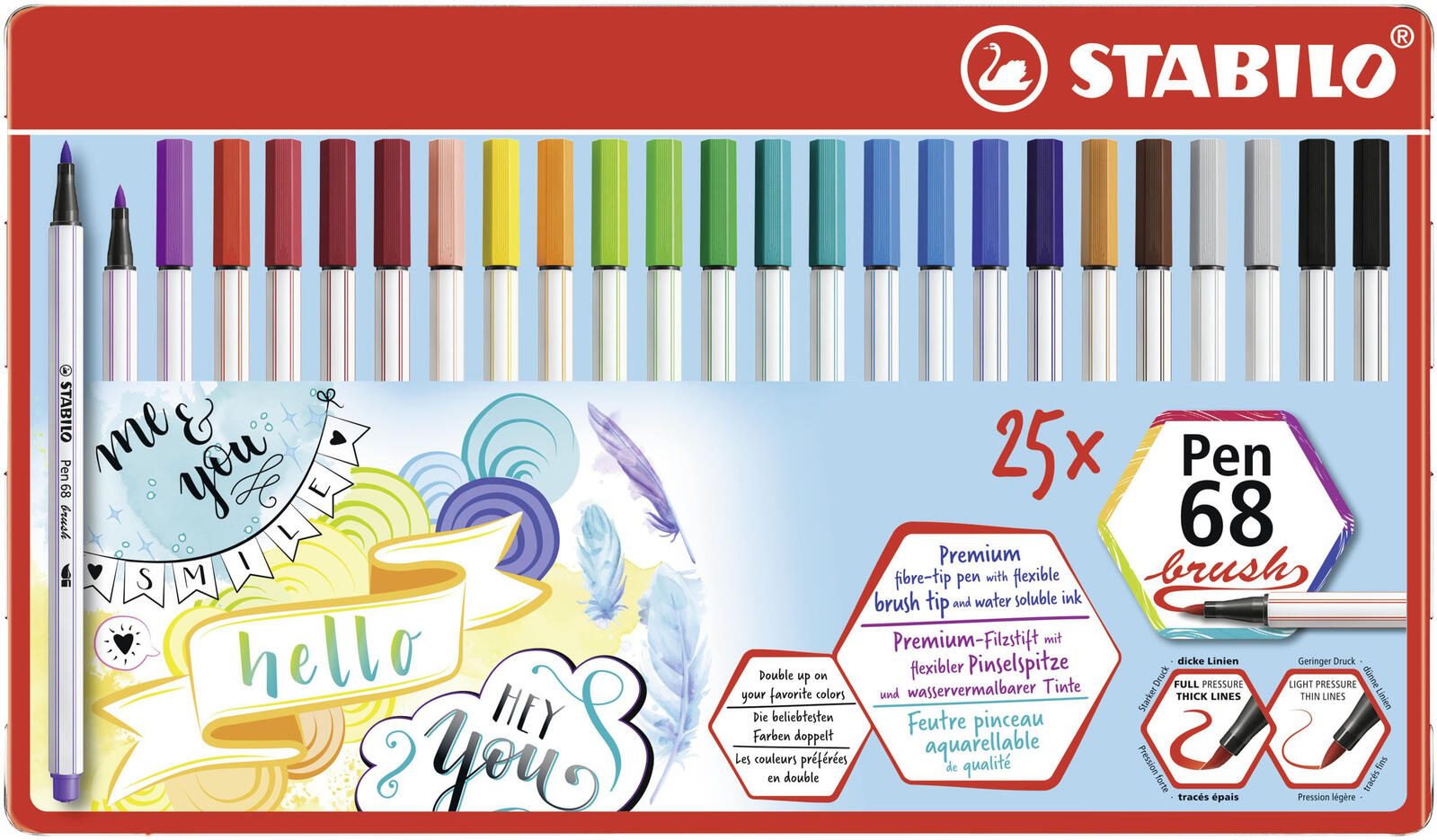 STABILO Brush-Pens Mehrfarbig