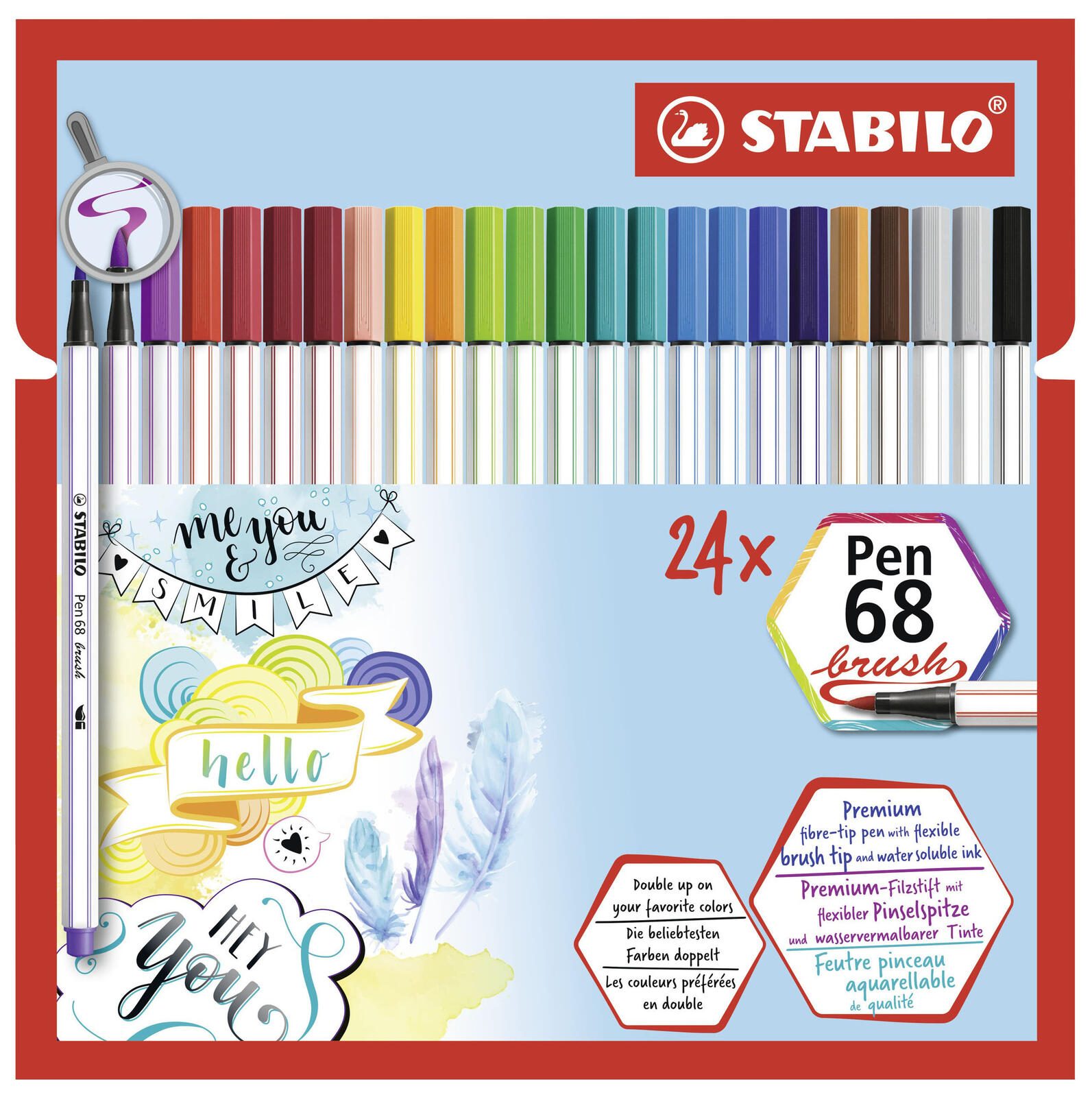 STABILO Brush-Pens Mehrfarbig